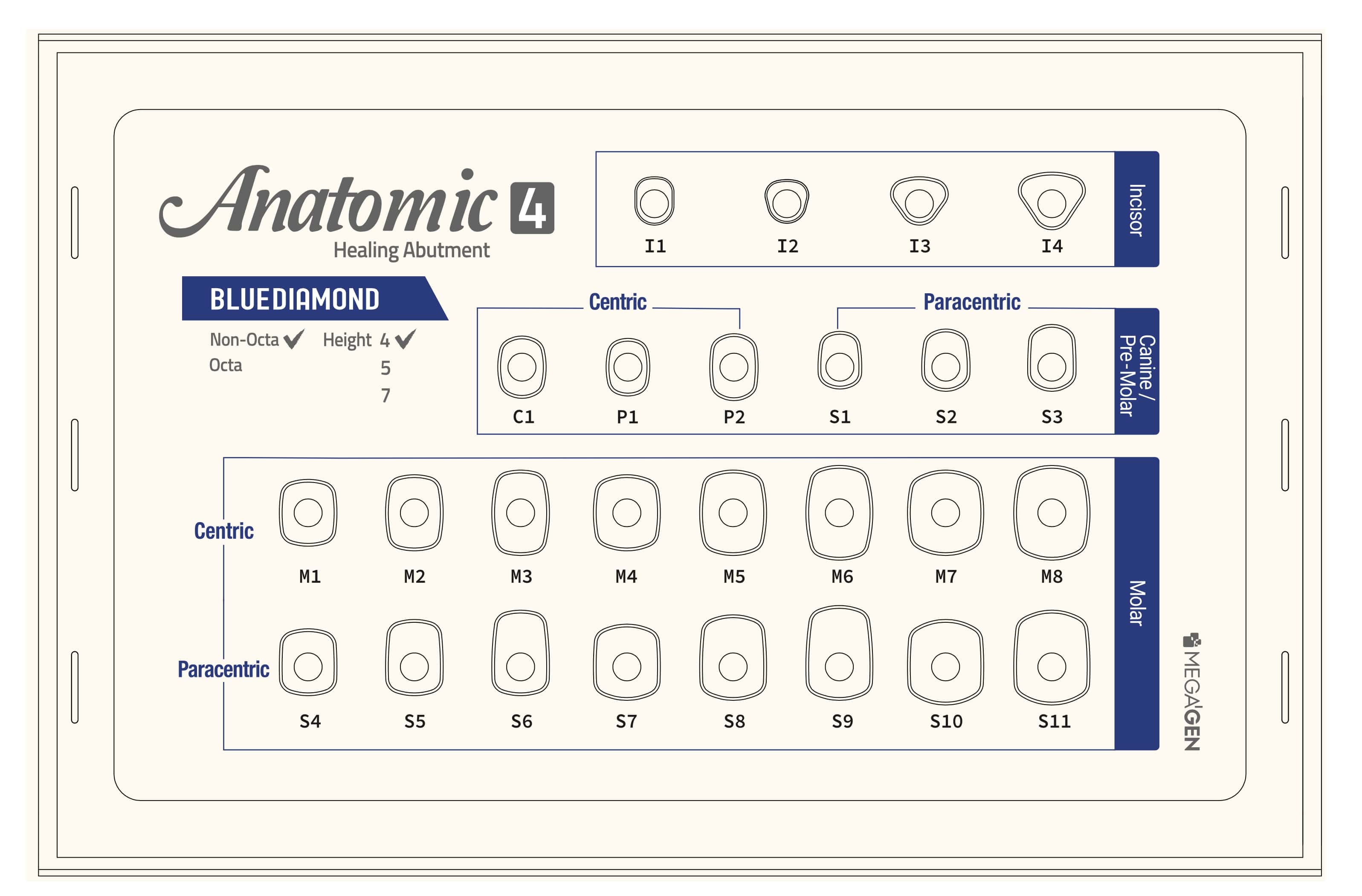 BlueDiamond Anatomic Healing Abutment